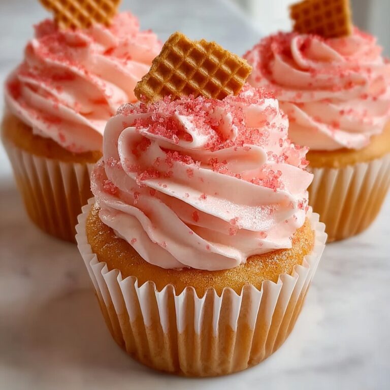 Strawberry Crunch Cupcakes Recipe
