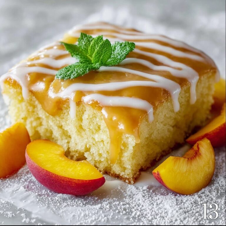 Brown Sugar Peach Cake Recipe