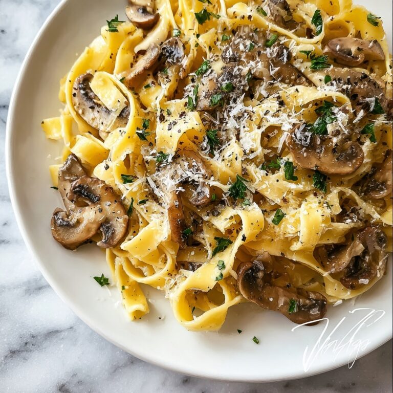 Garlic Mushroom Pasta Recipe