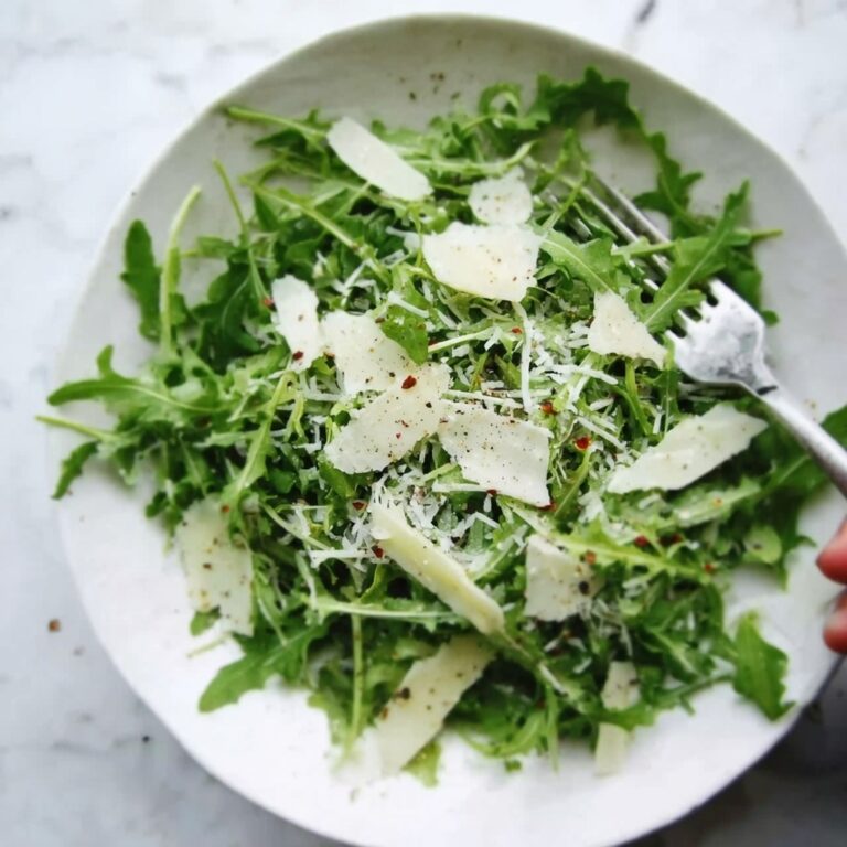 Arugula Salad with Shaved Parmesan and Your Choice of Dressings Recipe