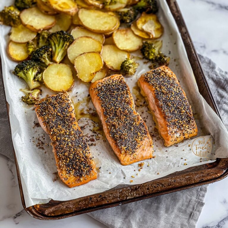 Everything Bagel Sheet Pan Salmon Recipe