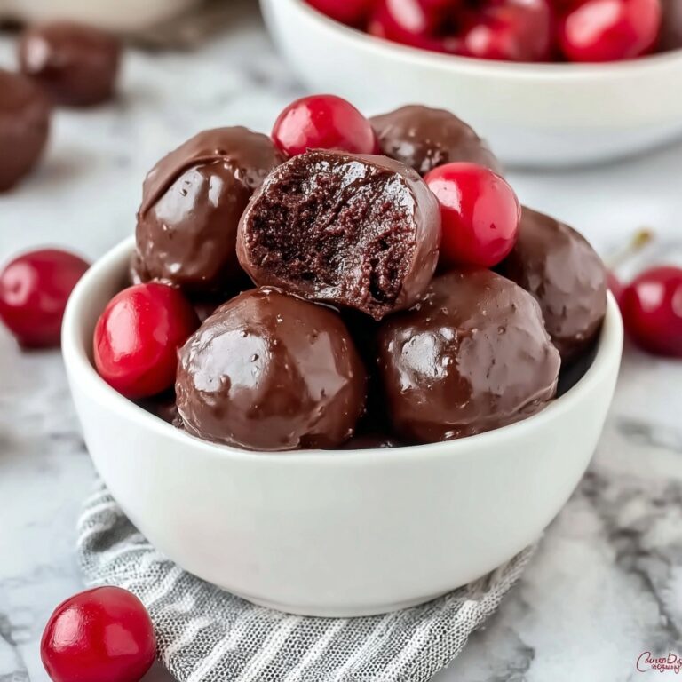 Chocolate Covered Cherry Brownie Bombs Recipe