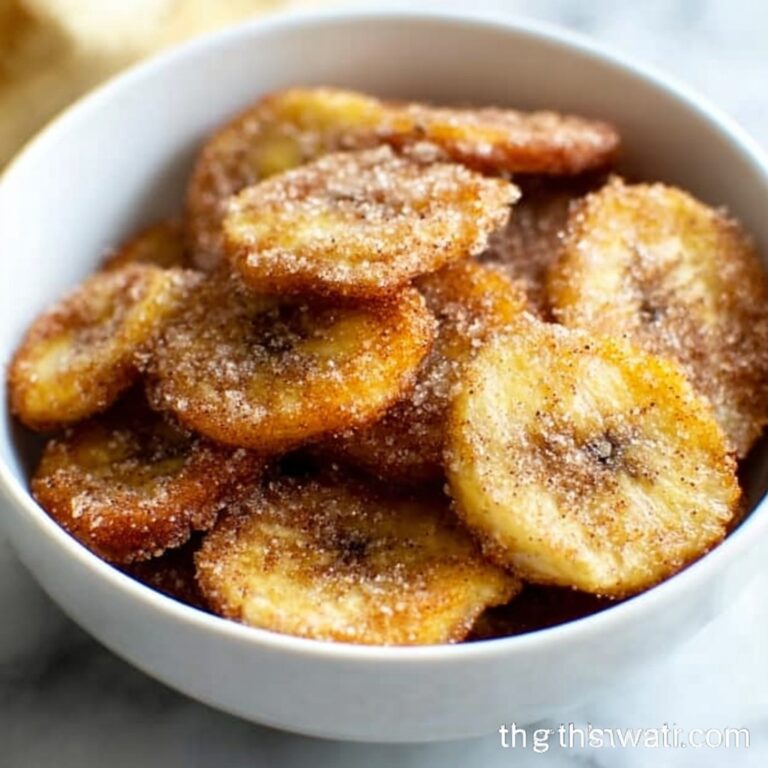 Cinnamon-Sugar Air Fryer Banana Chips Recipe