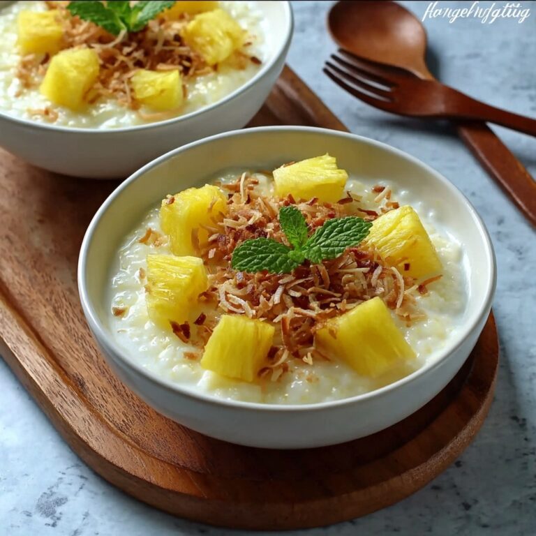 Coconut Pineapple Rice Pudding: Enjoy a Tropical Delight! Recipe