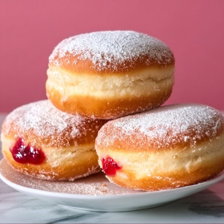 Glazed Jelly Doughnuts Recipe