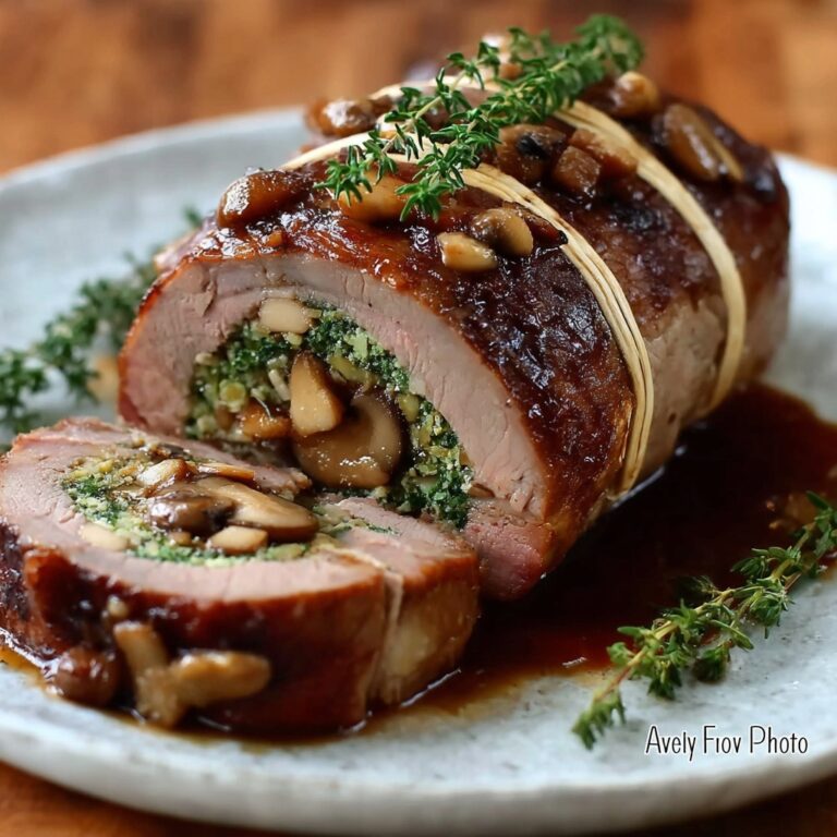 Chestnut-Stuffed Roast Beef Roll Recipe