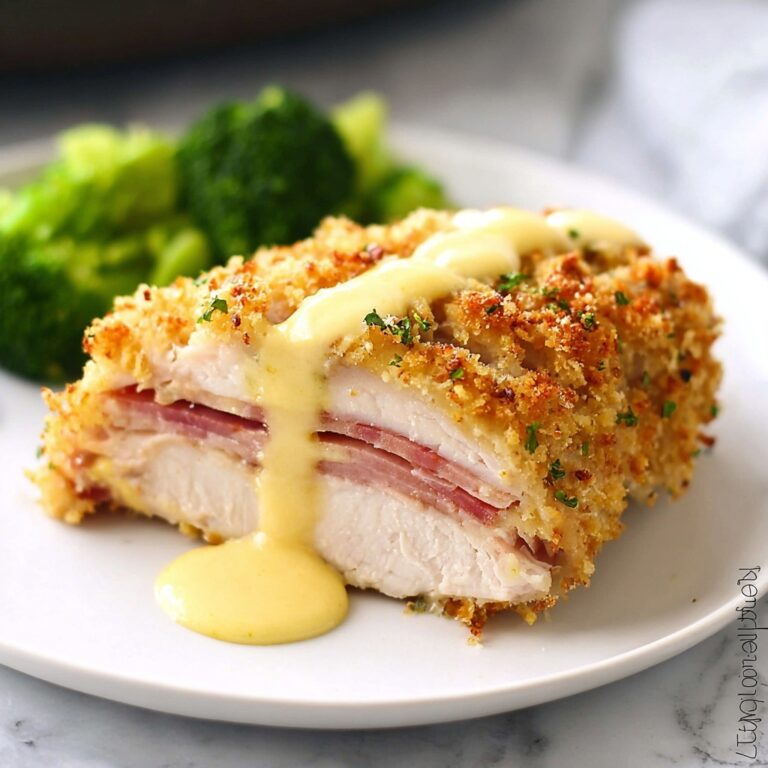 Easy Chicken Cordon Bleu with Parmesan-Dijon Sauce Recipe