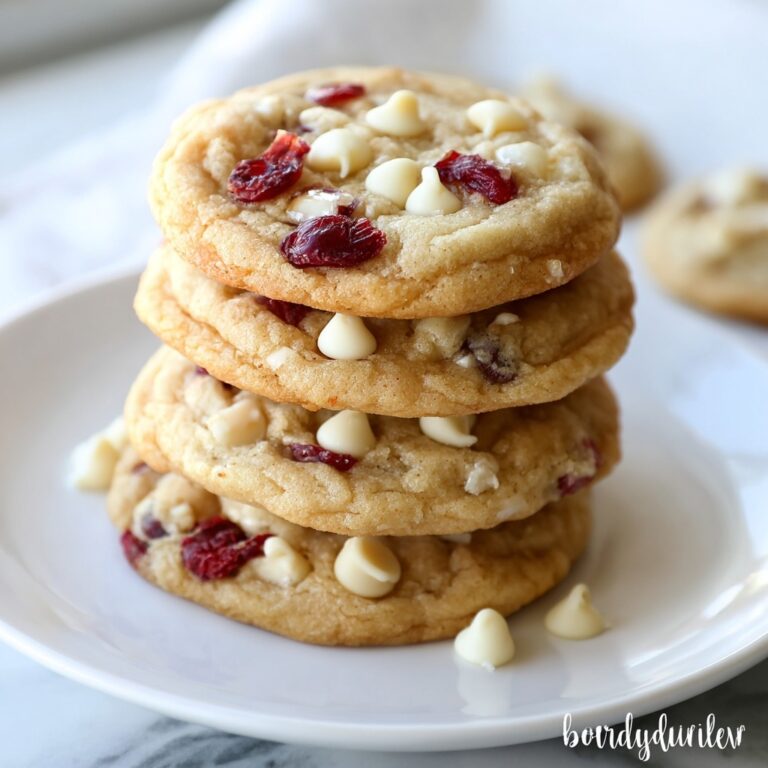 White Chocolate Cranberry Christmas Cookies Recipe