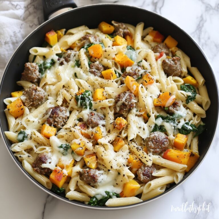 Creamy Butternut Squash Pasta with Sausage Recipe
