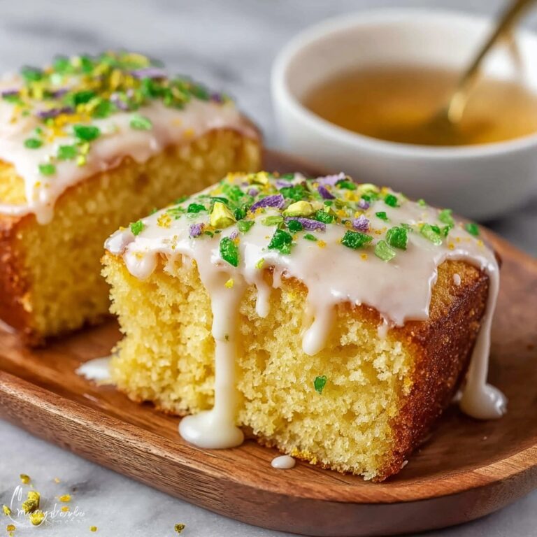 Saffron Pistachio Milk Cake Recipe