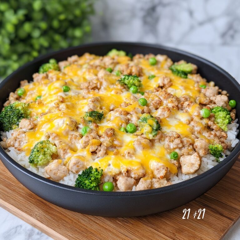 Cheesy Turkey Rice Recipe